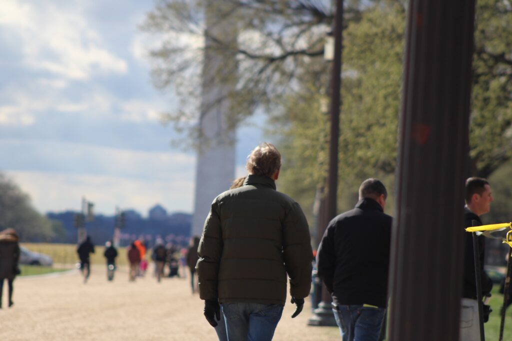 Walking in Washington DC